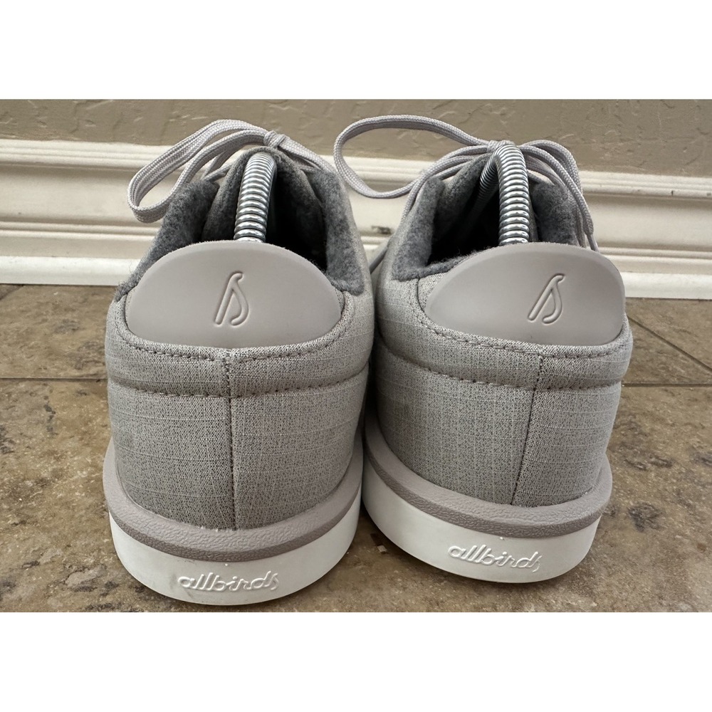 Allbirds Wool Piper Woven Pewter Gray Lace Up Shoes Women's Size 11 - Picture 9 of 10